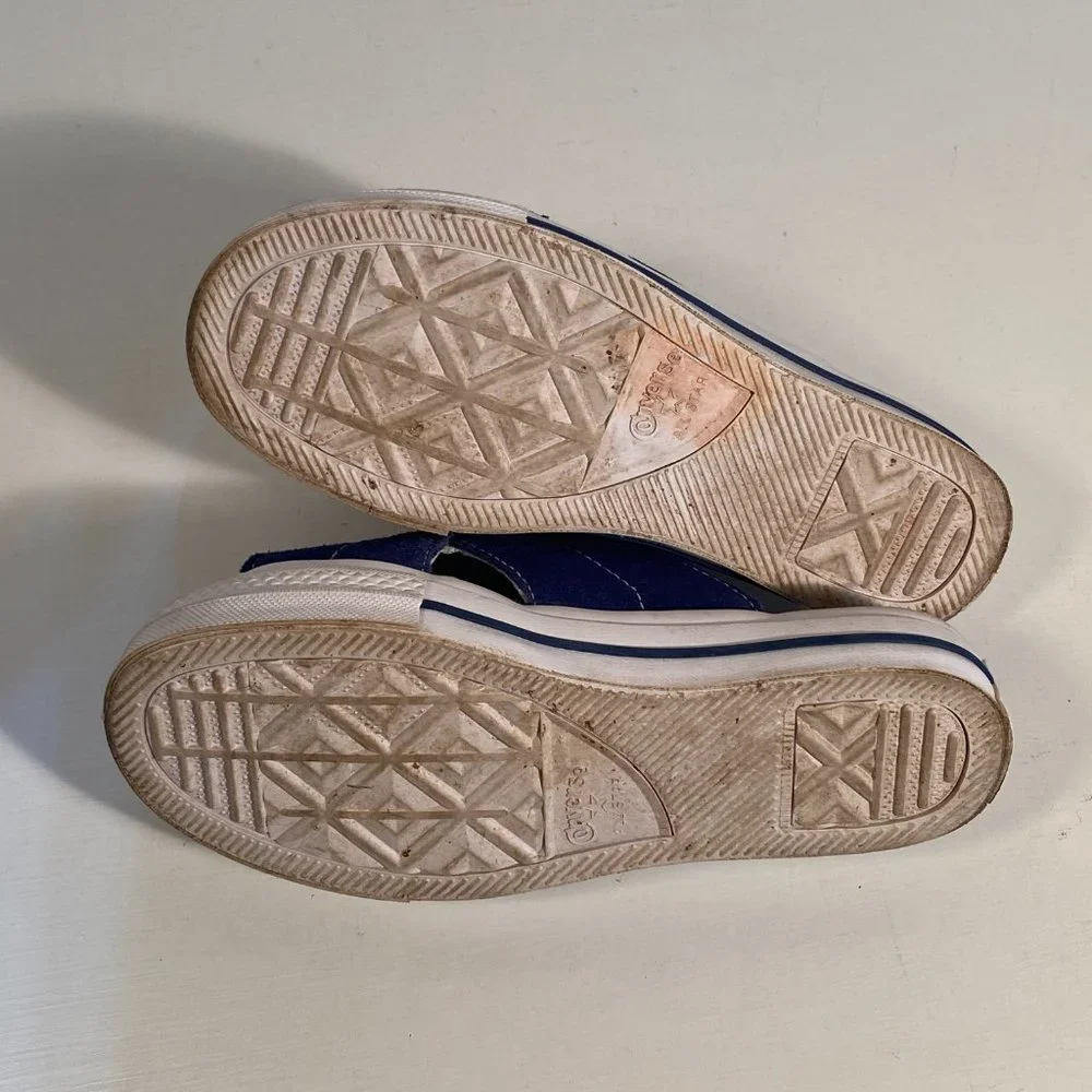 Converse One Star Slip on Blue Slide Sandals Women Size 5 - Picture 7 of 8
